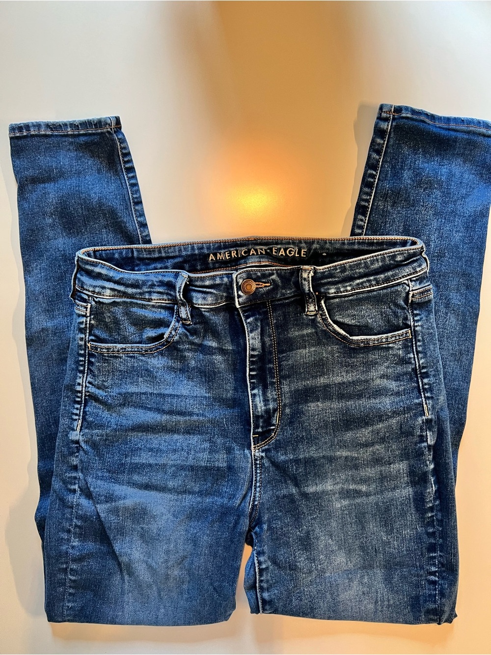 American Eagle Outfitters juniors Dark Blue Stretch Jeans